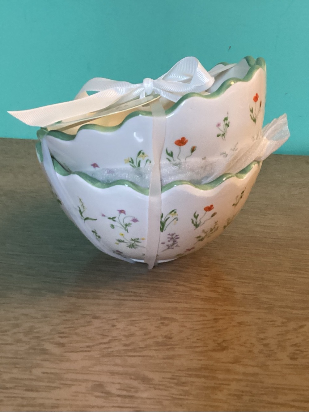Sunday Morning Ceramics Cereal Bowl Set of 2 NWT